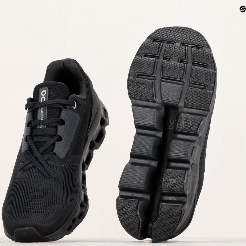 Scarpe da corsa da donna On Cloudstratus nero 10