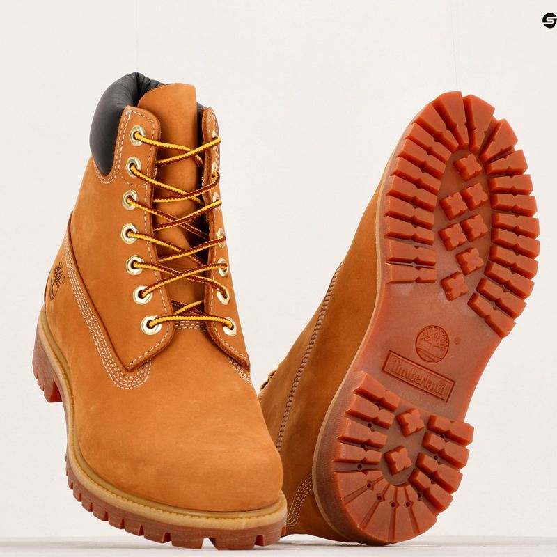 Uomo Timberland Premium 6 Inch grano nubuck stivali da trekking 16