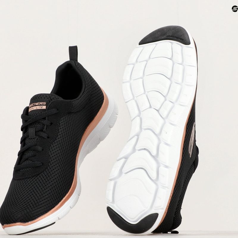 SKECHERS scarpe da donna Flex Appeal 4.0 Brilliant View nero/oro rosa 9