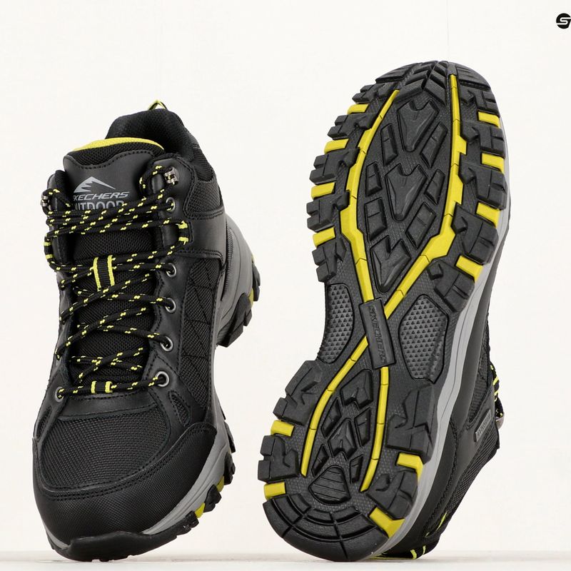 SKECHERS Selmen Melano scarpe da uomo nero 14