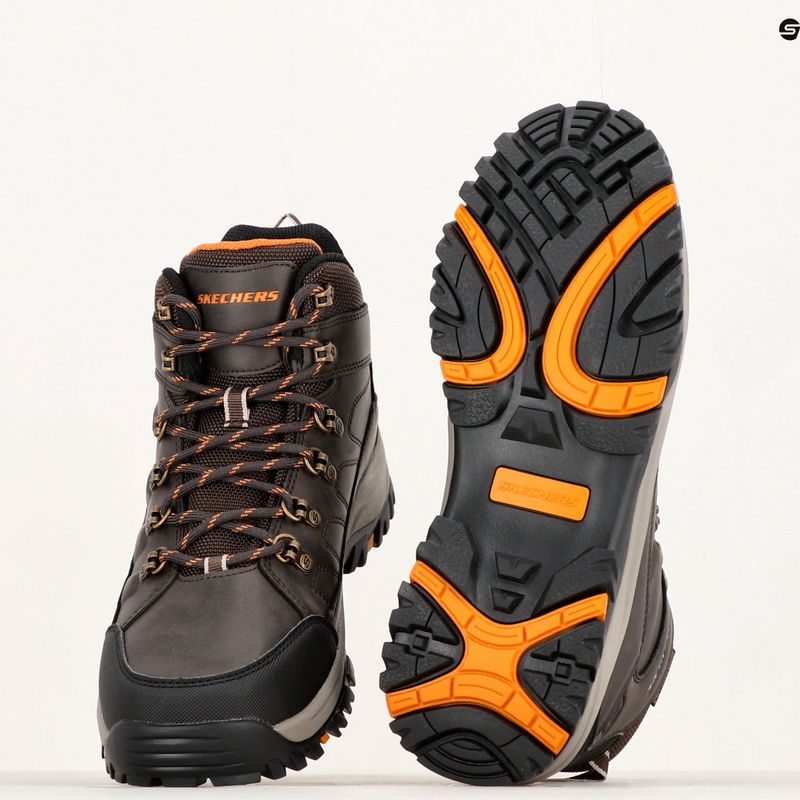 SKECHERS scarpe da uomo Relment Dagget cioccolato 14