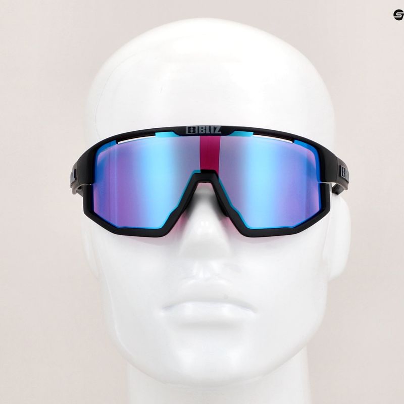 Occhiali da sole Bliz Fusion Nano Optics Nordic Light nero opaco/begonia/blu viola multi 12