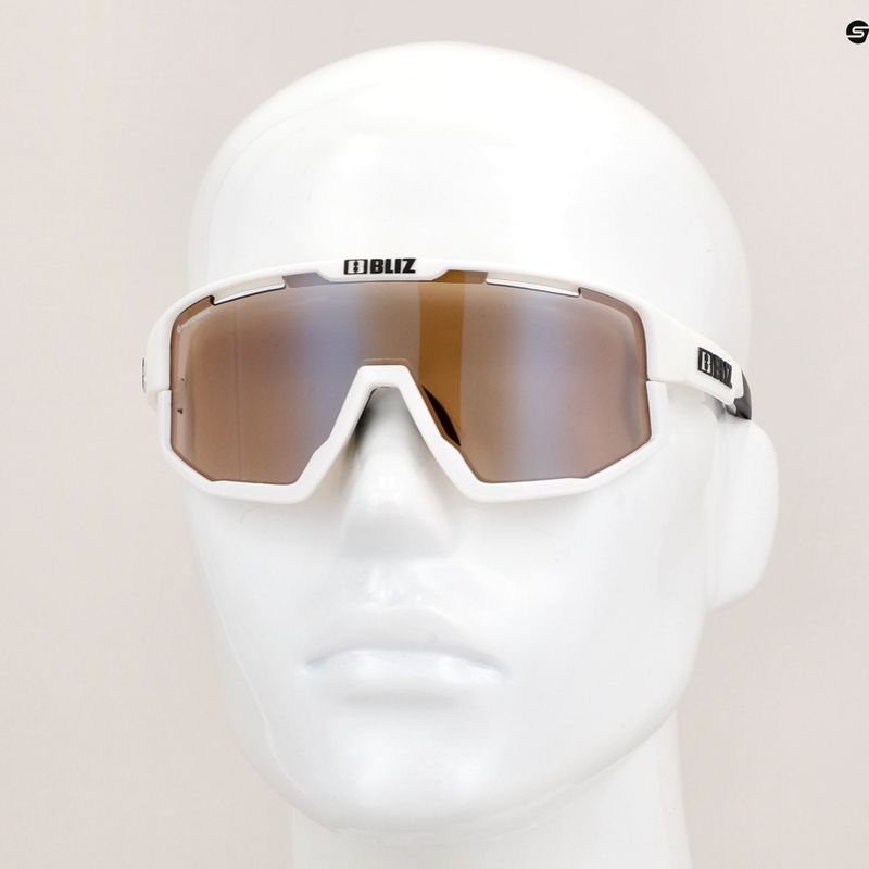 Occhiali da sole multi Bliz Fusion Nano Optics Photochromic bianco/marrone opaco 10