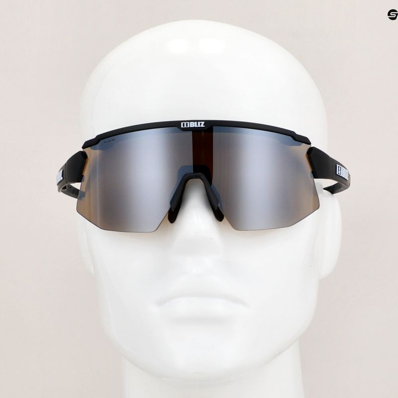 Occhiali da sole Bliz Breeze Polarized nero opaco/marrone argento specchiato/arancione di base 7