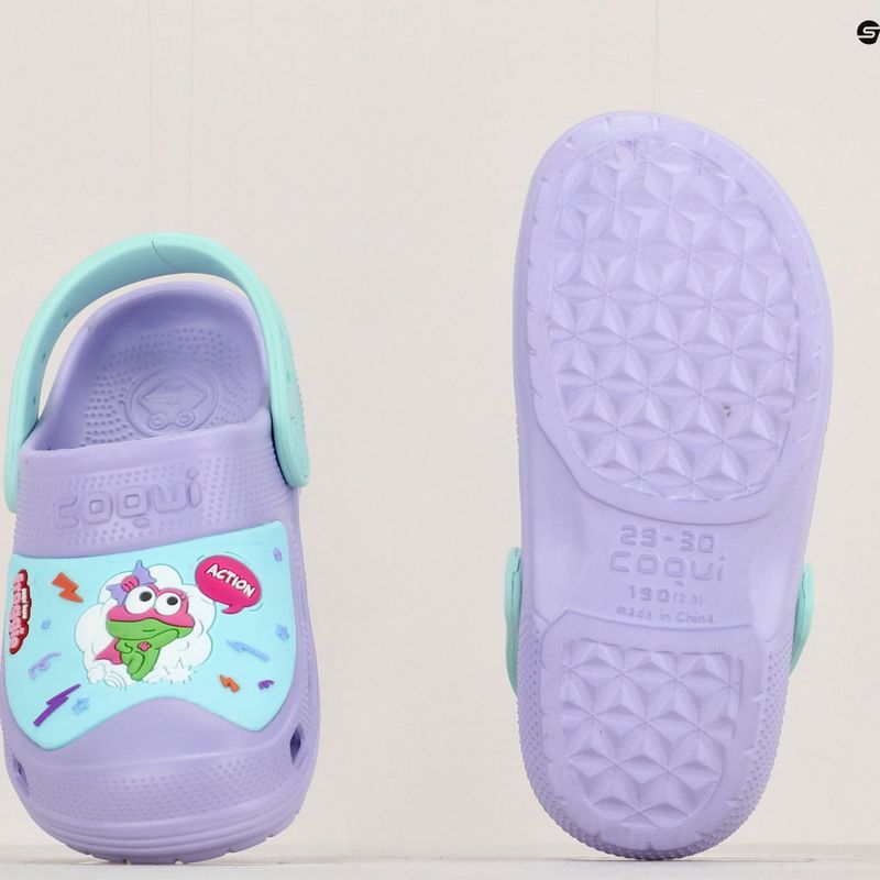 Infradito per bambini Coqui maxi light lilac/light mint hero 15