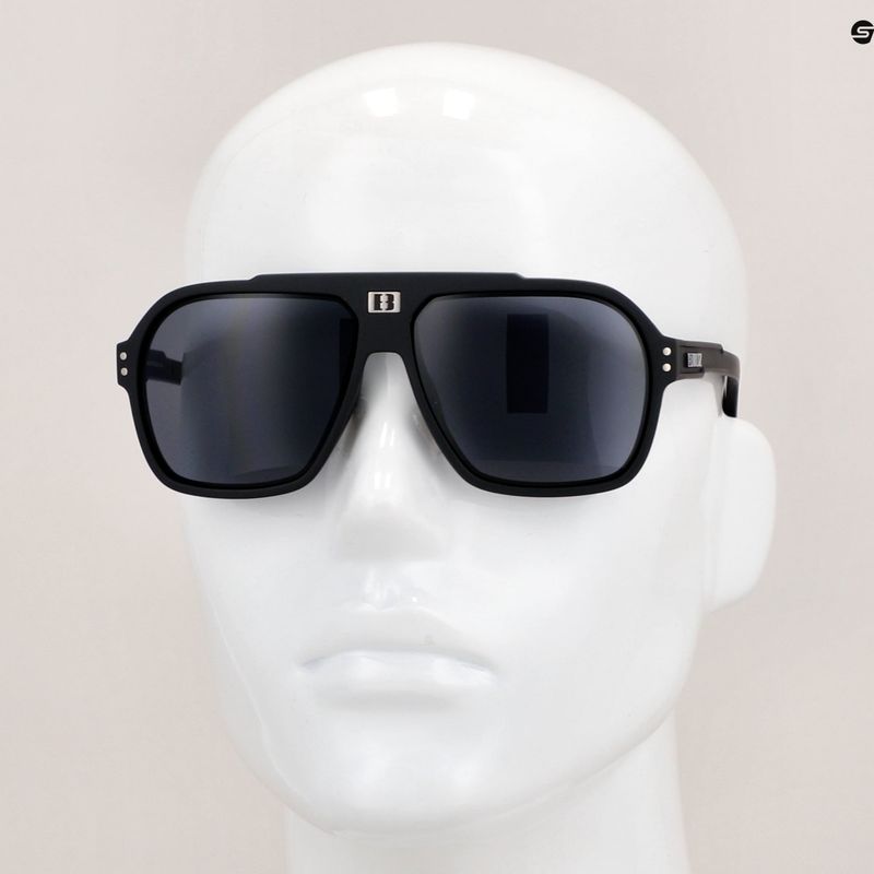 Occhiali da sole Bliz Targa nero opaco/argento fumo a specchio 9