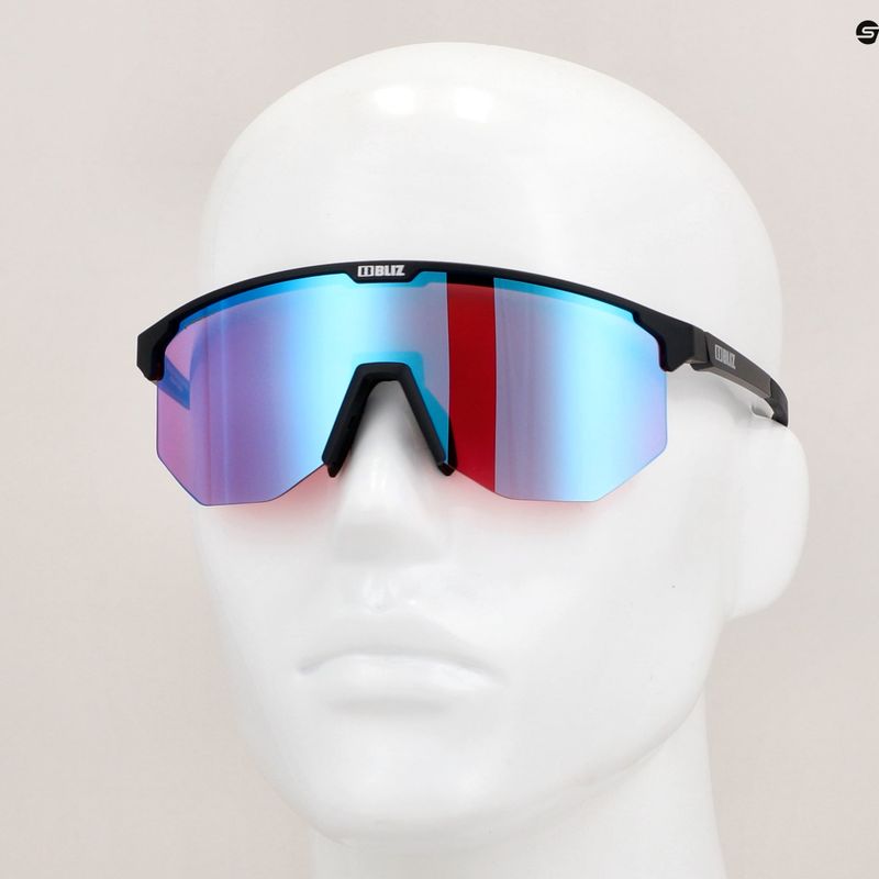 Occhiali da sole Bliz Hero Nano Optics Nordic Light S2 nero opaco/light begonia/blu viola 14