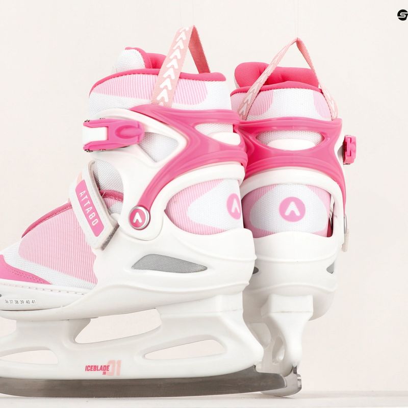 Pattini per bambini ATTABO ICEBLADE 01 bianco/rosa 12