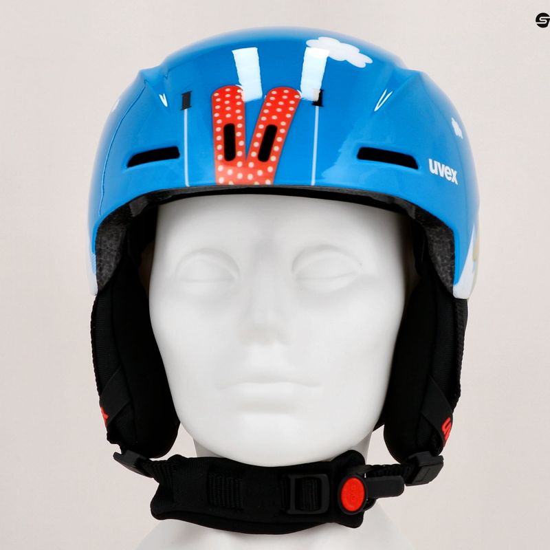 Casco da sci per bambini UVEX Viti orso blu 13
