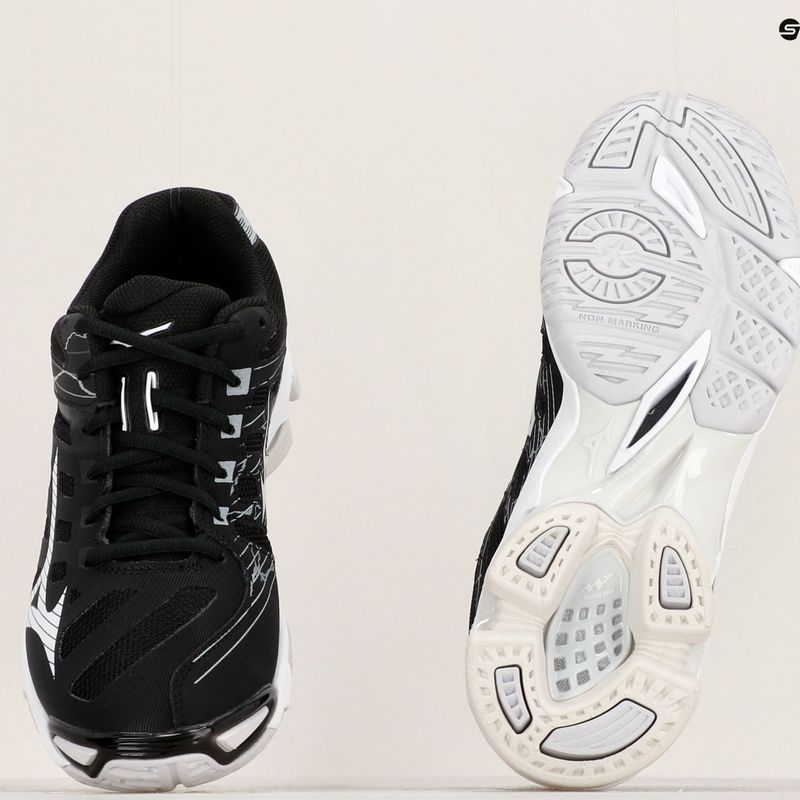 Scarpe da pallavolo da uomo Mizuno Wave Voltage nero/argento 10