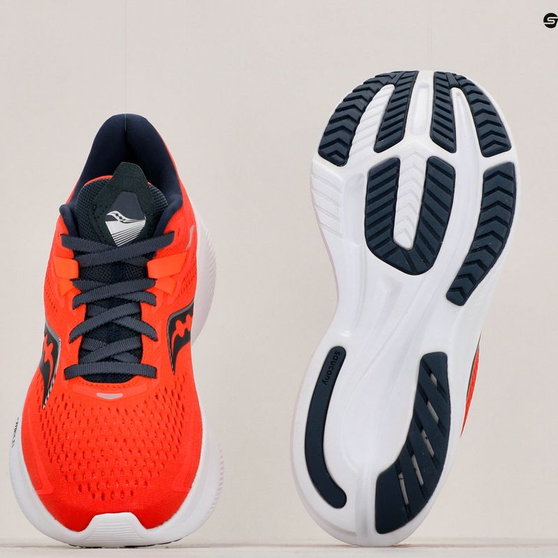 Scarpe da corsa da donna Saucony Ride 15 vizi red/night 10