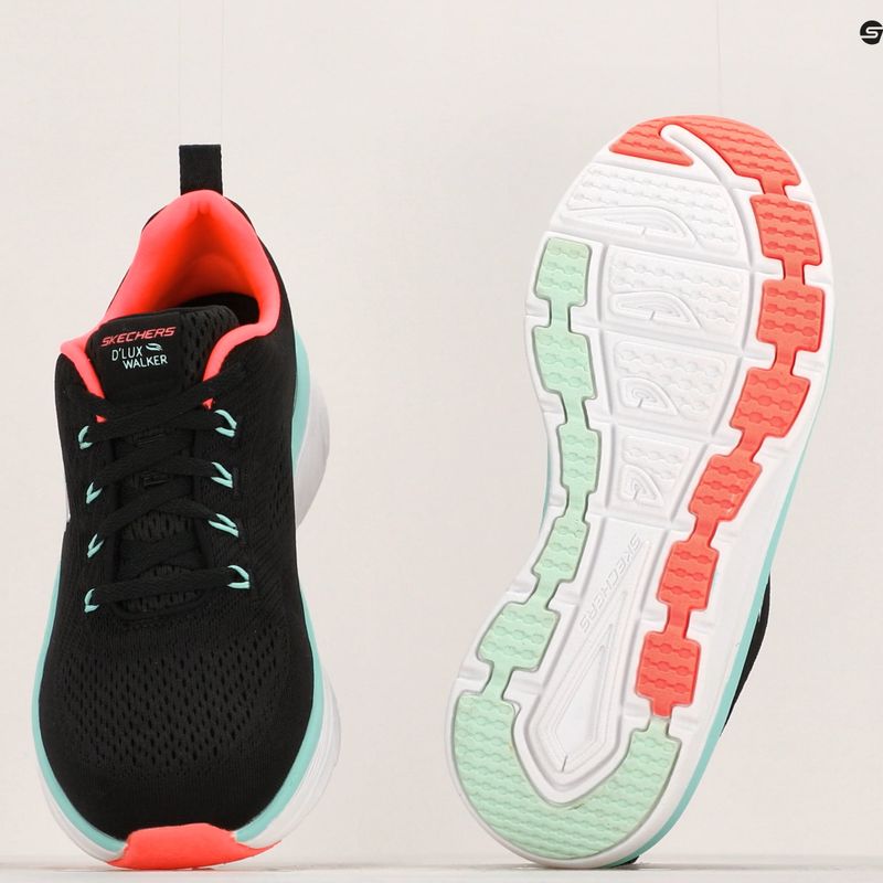 Scarpe da donna SKECHERS D'Lux Walker Let It Glow nero/menta 14