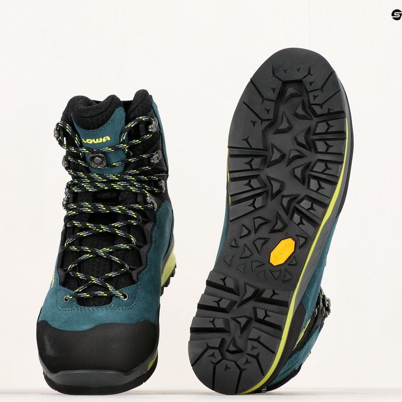 Scarponi da montagna da uomo LOWA Cadin II GTX Mid steel blue/lime 9