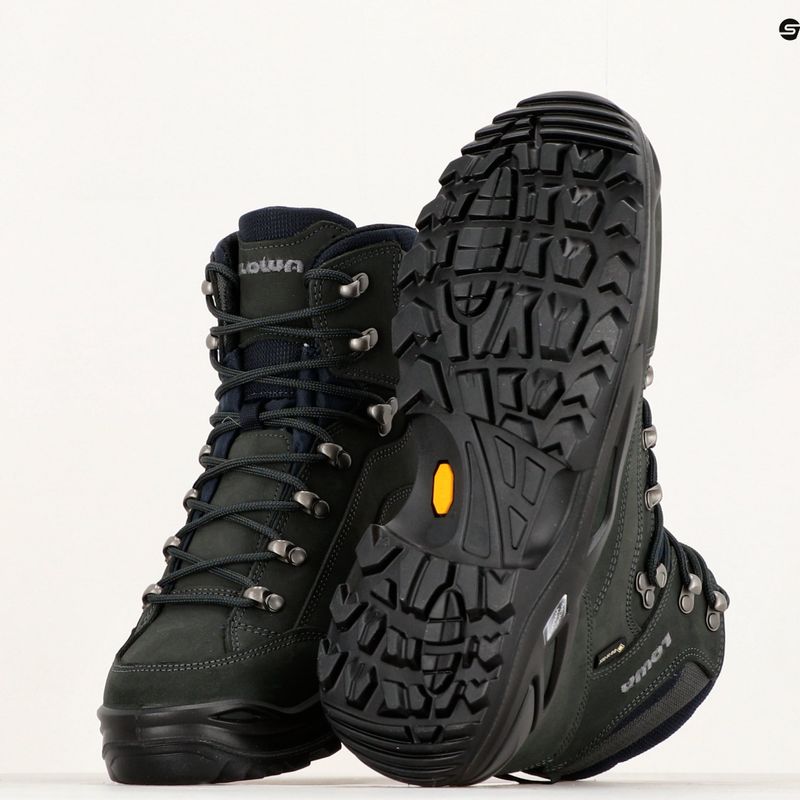 Scarpe da trekking da uomo LOWA Renegade GTX Mid grigio scuro 11