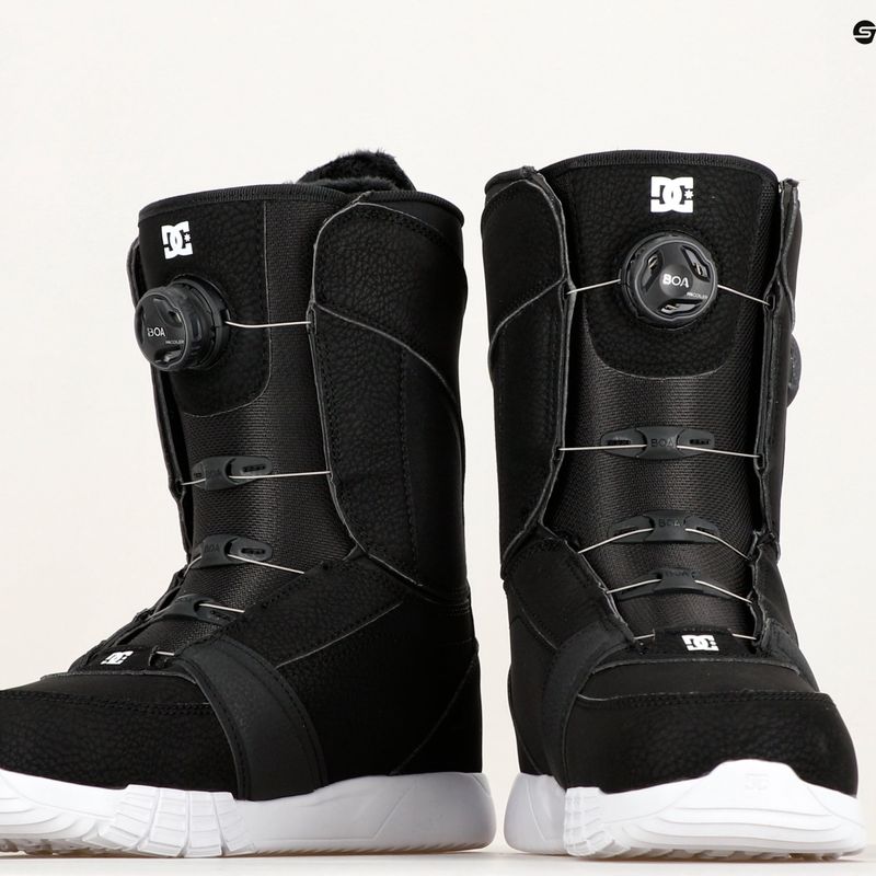 Scarponi da snowboard da donna DC Lotus nero/bianco 9