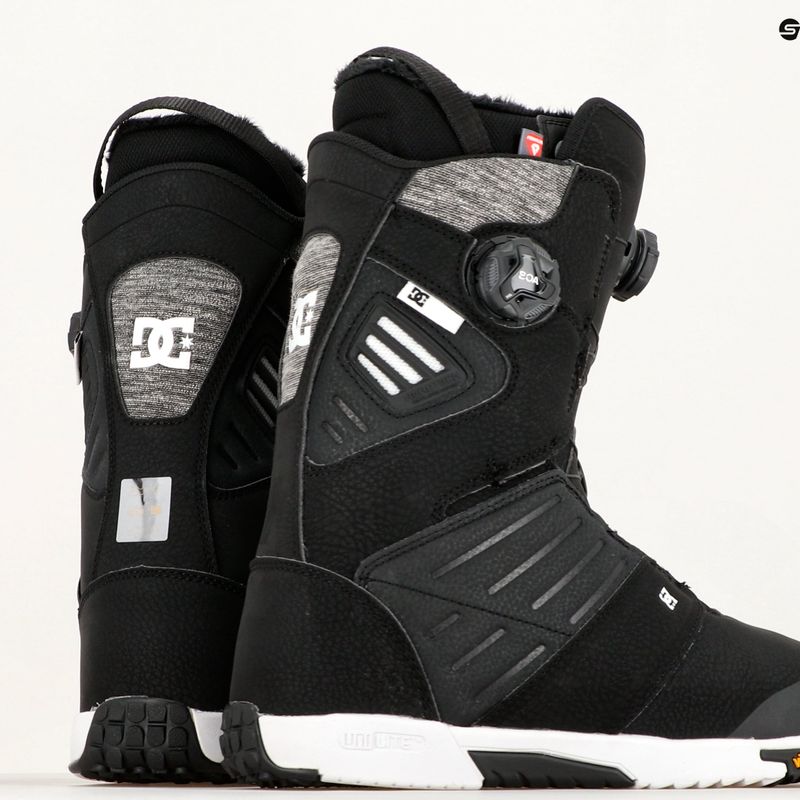 Scarponi da snowboard da uomo DC Judge nero/bianco 8