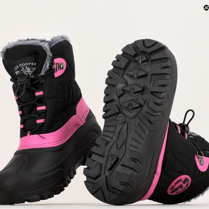 Stivali da neve Lee Cooper per bambini LCJ-21-44-0523 nero/fucsia 10