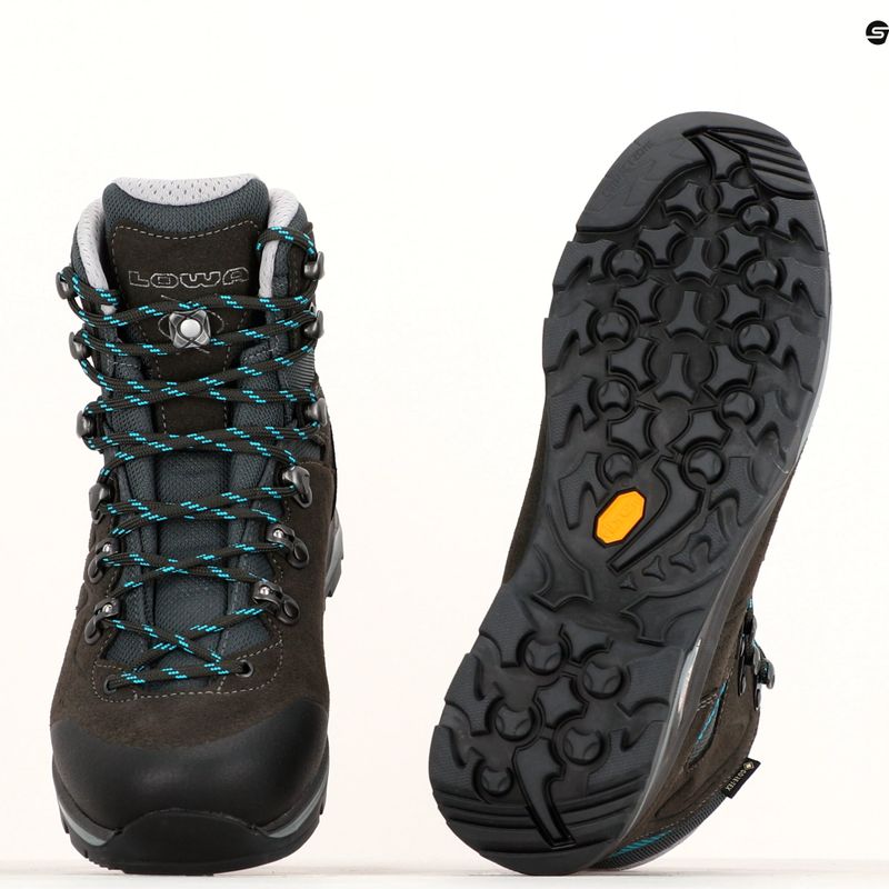 Stivali da trekking da donna LOWA Badia GTX antracite/blu 8