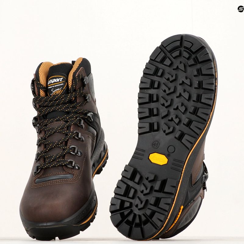 Scarponi da trekking Grisport da uomo 15003DV5G marrone scuro 9