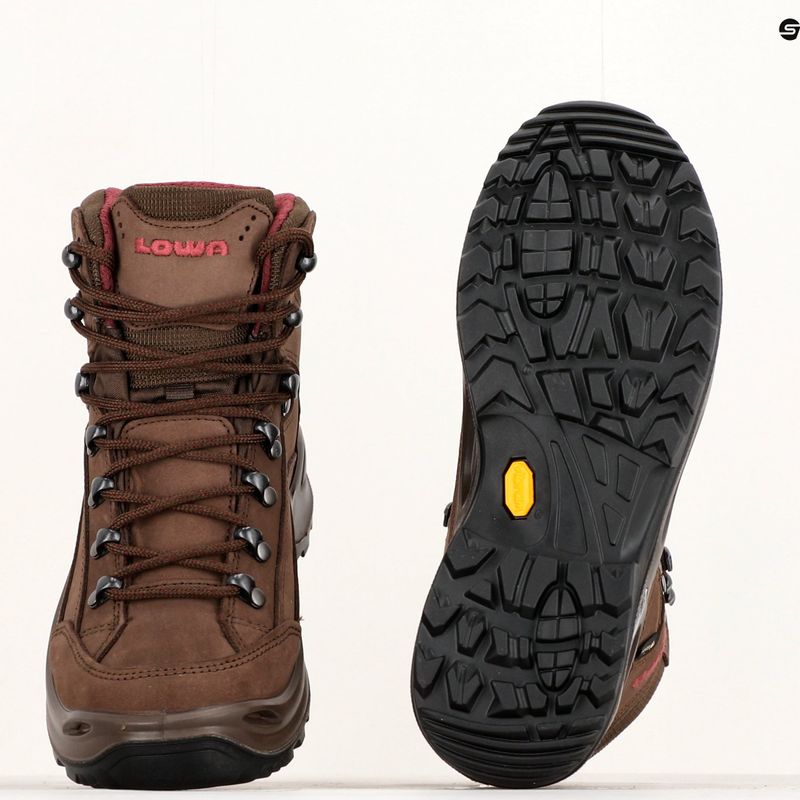 Stivali da trekking da donna LOWA Renegade GTX Mid espresso 10