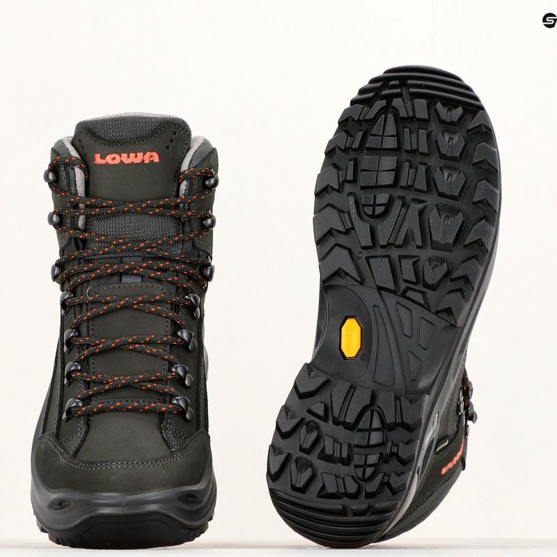 Scarpe da trekking da donna LOWA Renegade GTX Mid antracite/mandarino 10