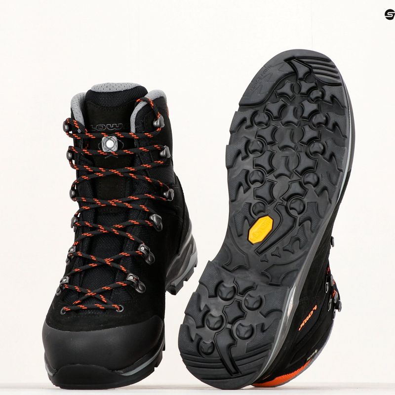 Stivali da trekking da uomo LOWA Baldo GTX nero/arancio 8