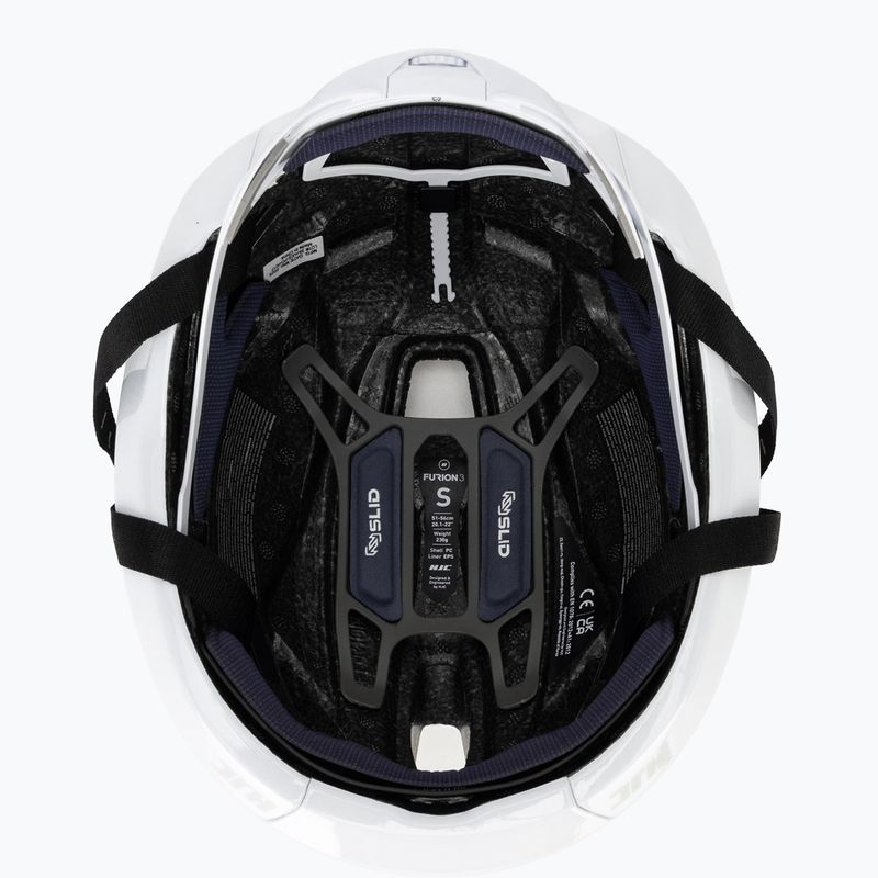 Casco bici HJC Furion 3 bianco con ologramma 5
