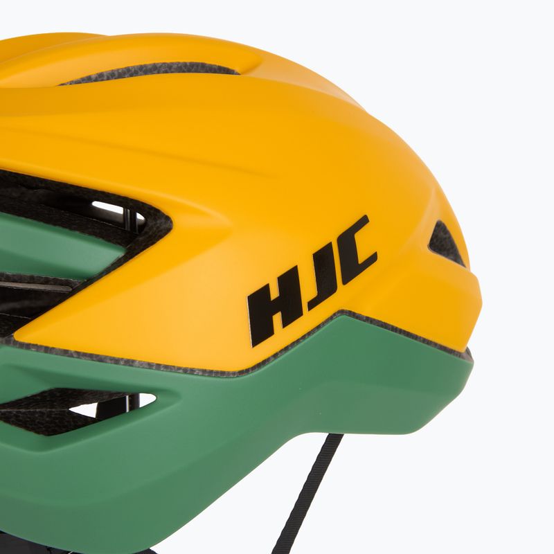 Casco da bicicletta HJC Crosser mt giallo verde 8