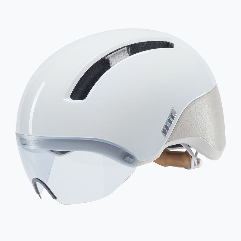 Casco da bicicletta HJC Calido Plus bianco/grigio perla 7