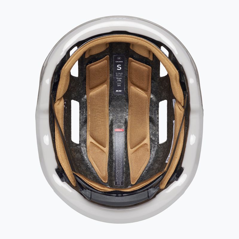 Casco da bicicletta HJC Calido Plus bianco/grigio perla 14