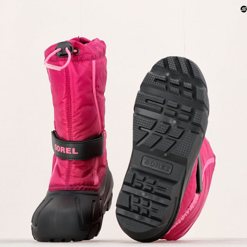 Sorel Flurry Dtv, stivali da neve junior color arancio scuro/rosa tropicale 15