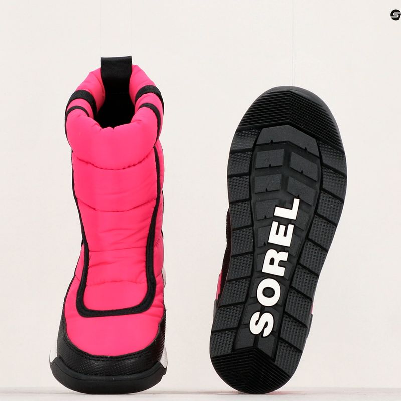 Sorel Outh Whitney II Puffy Mid junior stivali da neve rosa cactus/nero 16