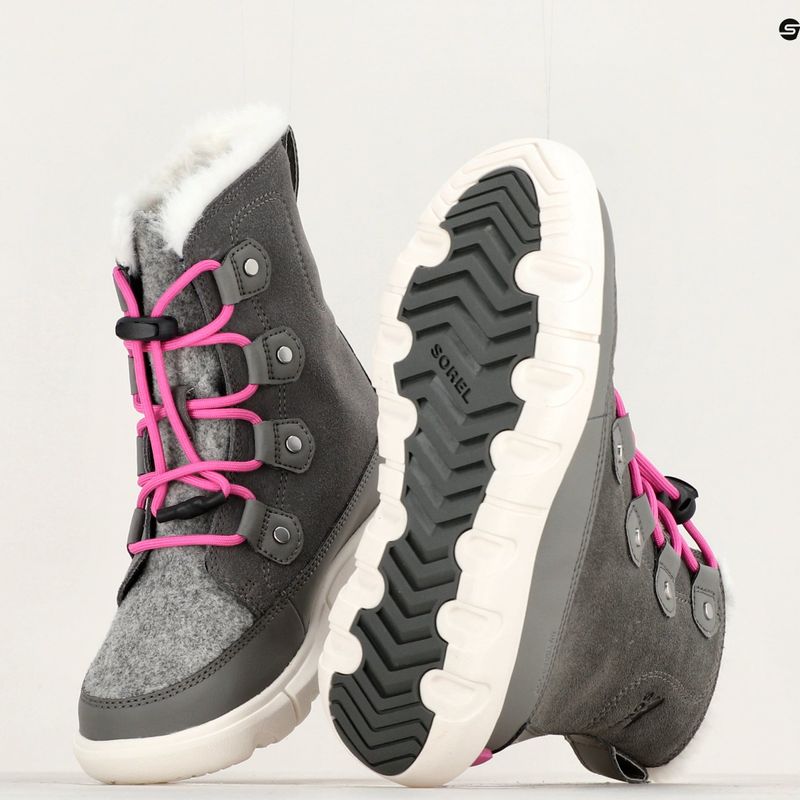 Sorel Sorel Explorer Lace cava/lavanda brillante stivali da neve junior 16