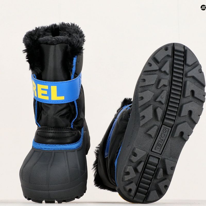 Sorel Snow Commander junior stivali da neve nero/super blu 15