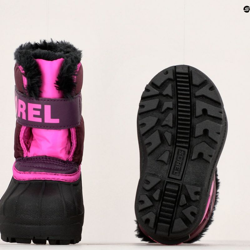 Sorel Snow Commander, stivali da neve per bambini, viola dalia/rosa 15