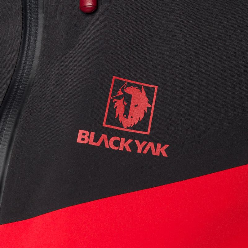 BLACKYAK giacca da pioggia da uomo Barzona rosso fuoco 3
