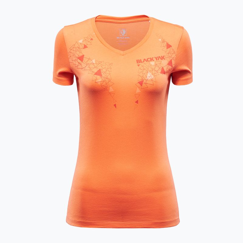 Camicia da trekking BLACKYAK Senepol Half Yak nasturtium da donna