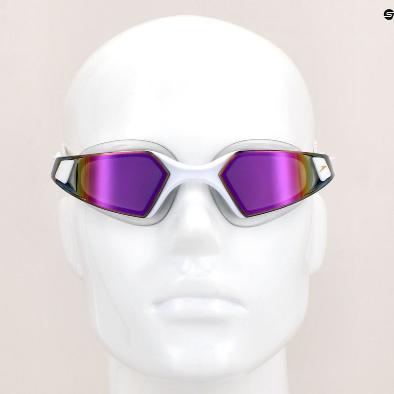 Occhialini da nuoto Speedo Aquapulse Pro Mirror bianco/viola 5