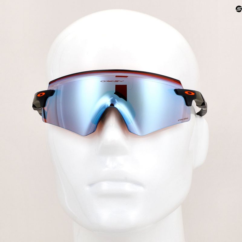 Occhiali da sole Oakley Encoder verde muschio opaco/prizm snow sapphire 12