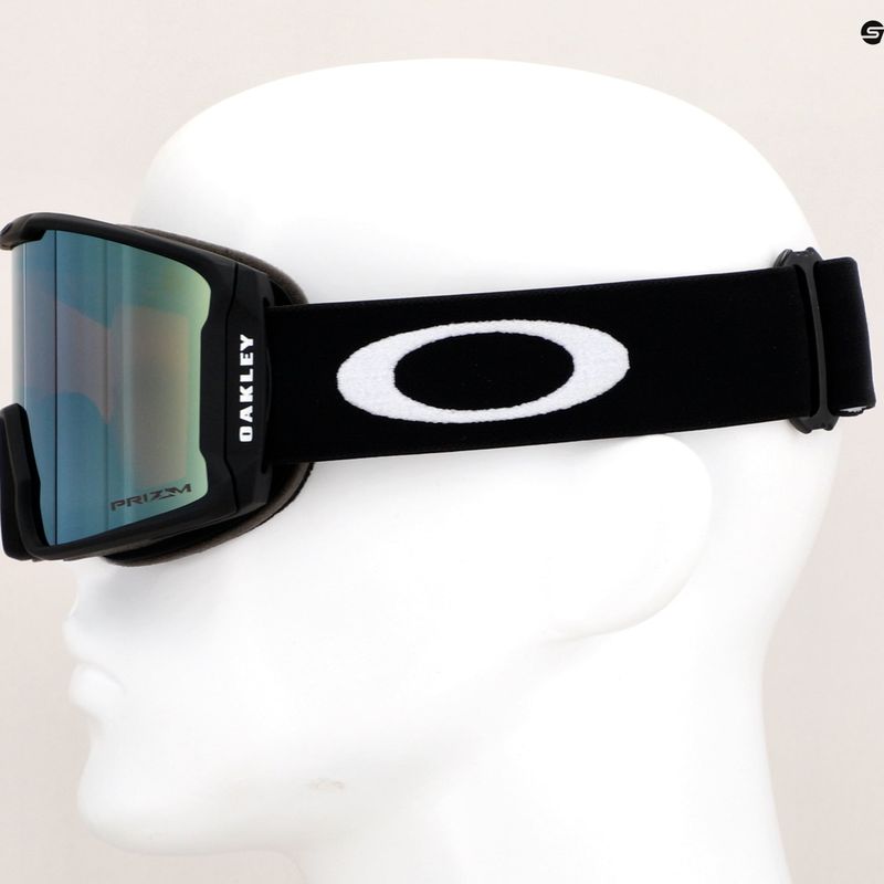 Occhiali da sci Oakley Line Miner M nero opaco/prizm sage gold 7