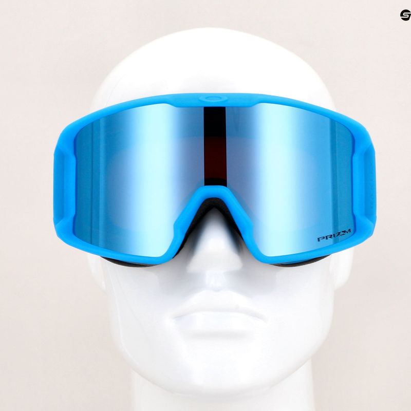 Oakley Line Miner M b1b viola/prizm zaffiro iridium occhiali da sci 7
