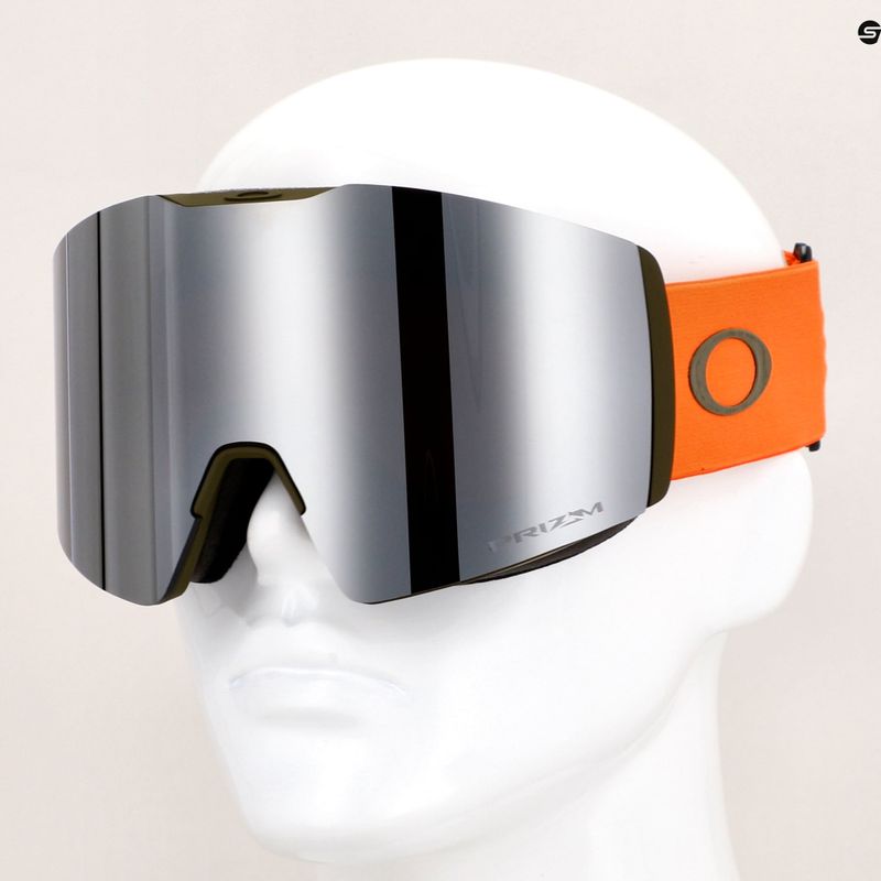 Occhiali da sci Oakley Fall Line L arancio/nero iridium 7