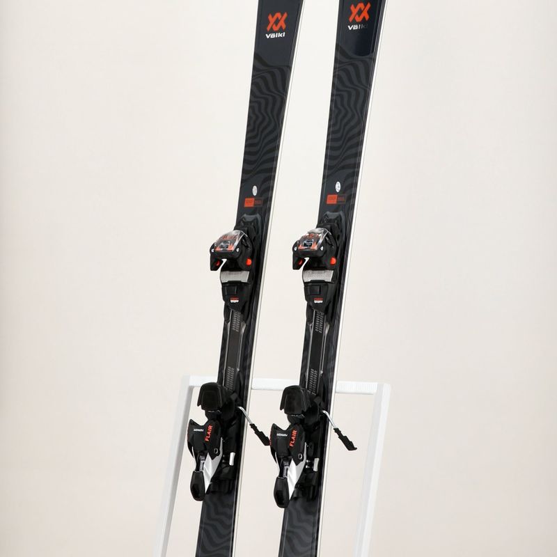 Sci da discesa femminile Völkl Flair 75 + attacchi vMotion 11 ALU GW nero/corallo 10