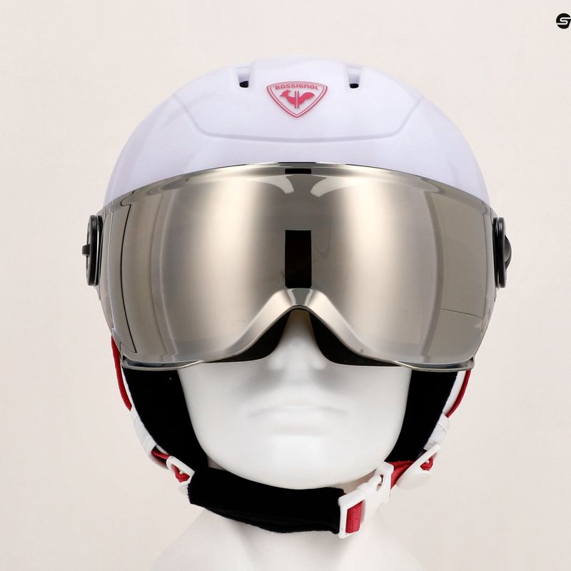 Rossignol Casco da sci per bambini Whoopee Visor Impacts bianco 13