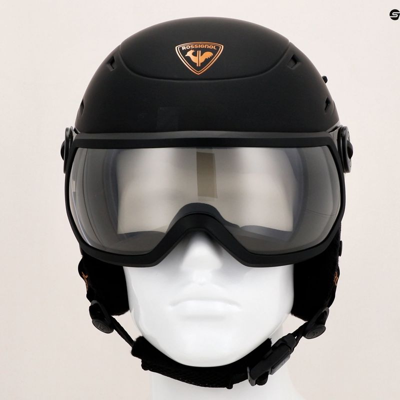 Casco da sci da donna Rossignol Allspeed Visor Imp Photo nero 12