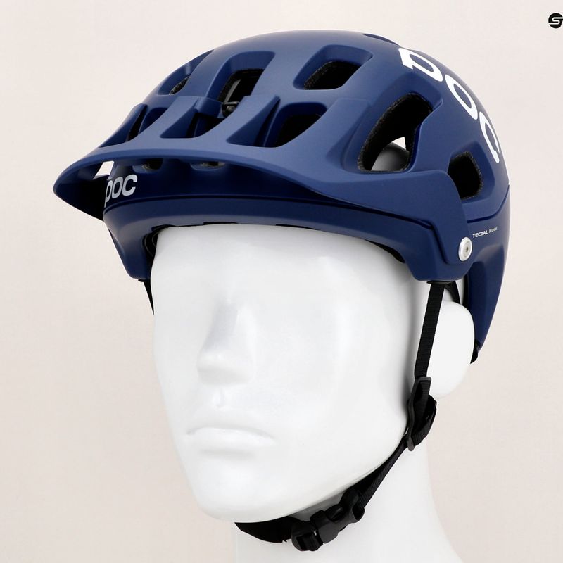 Casco MTB POC Tectal Race MIPS blu piombo/bianco idrogeno opaco 10