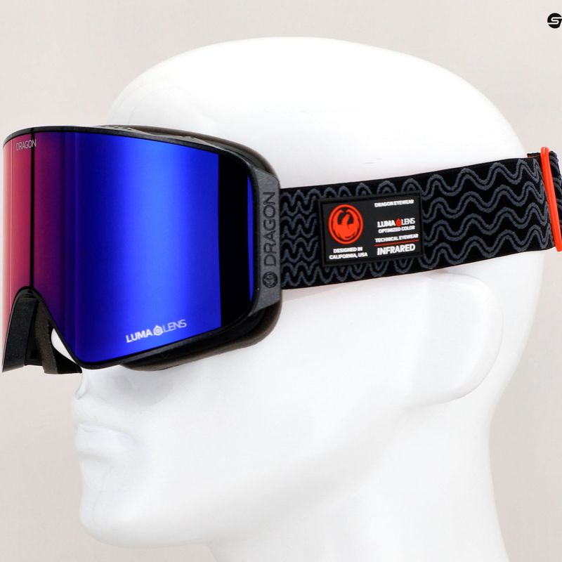 Occhiali da sci DRAGON NFX MAG OTG ossidiana/lumalens solace ir/violet 12