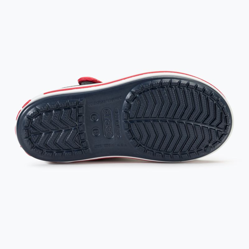 Crocs Crockband Bambini Sandalo navy/rosso 4