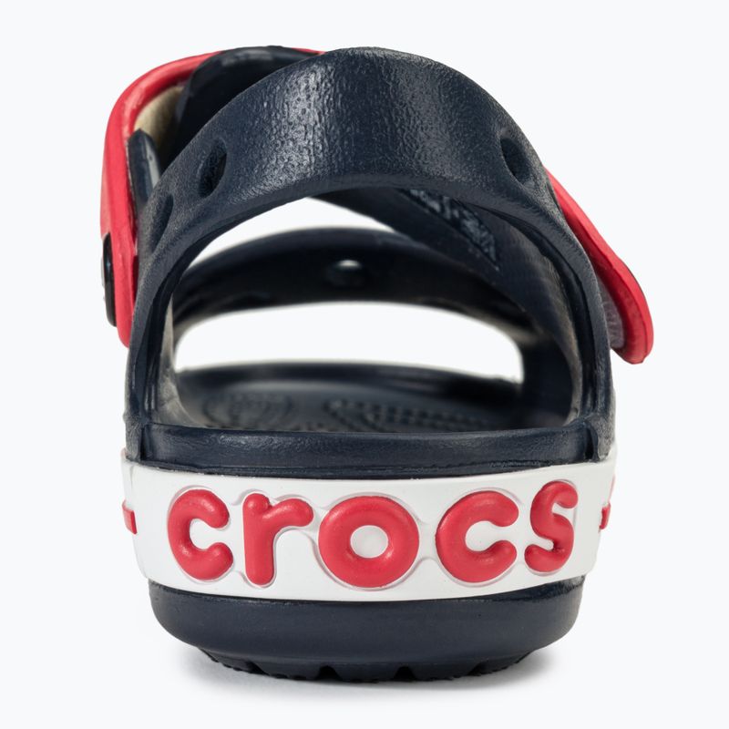 Crocs Crockband Bambini Sandalo navy/rosso 6