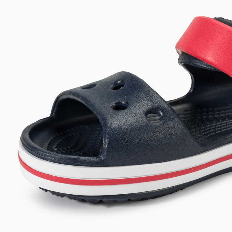Crocs Crockband Bambini Sandalo navy/rosso 7